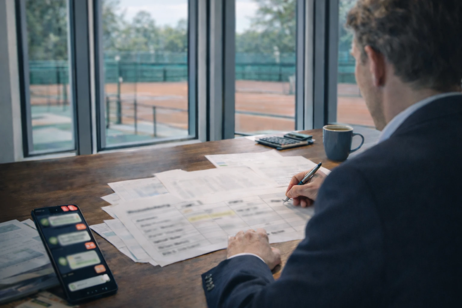 Everyday club life with scattered bookings and manual admin work before a connected club platform